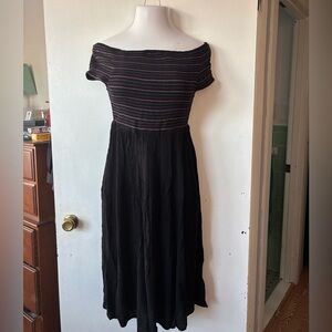 Smocked Off Shoulder Cover-up Dress